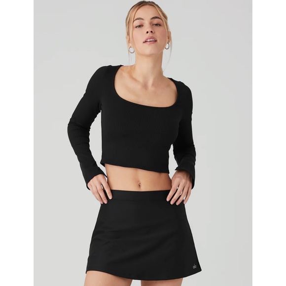 ALO Yoga Tops - Alosoft Ribbed Show Stopper Long Sleeve Top